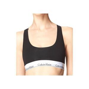 Calvin Klein Womens Black Bralette Bra Size Large